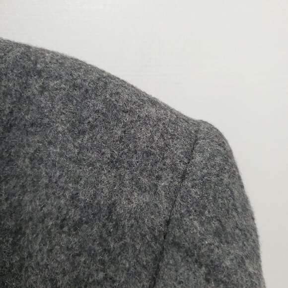 Neiman Marcus Vintage Union Gray‎ Wool Double Breasted Long Winter Coat Plus XXL - Picture 2 of 10